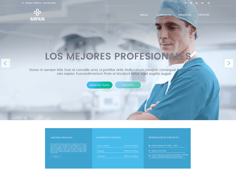 Captura del sitio